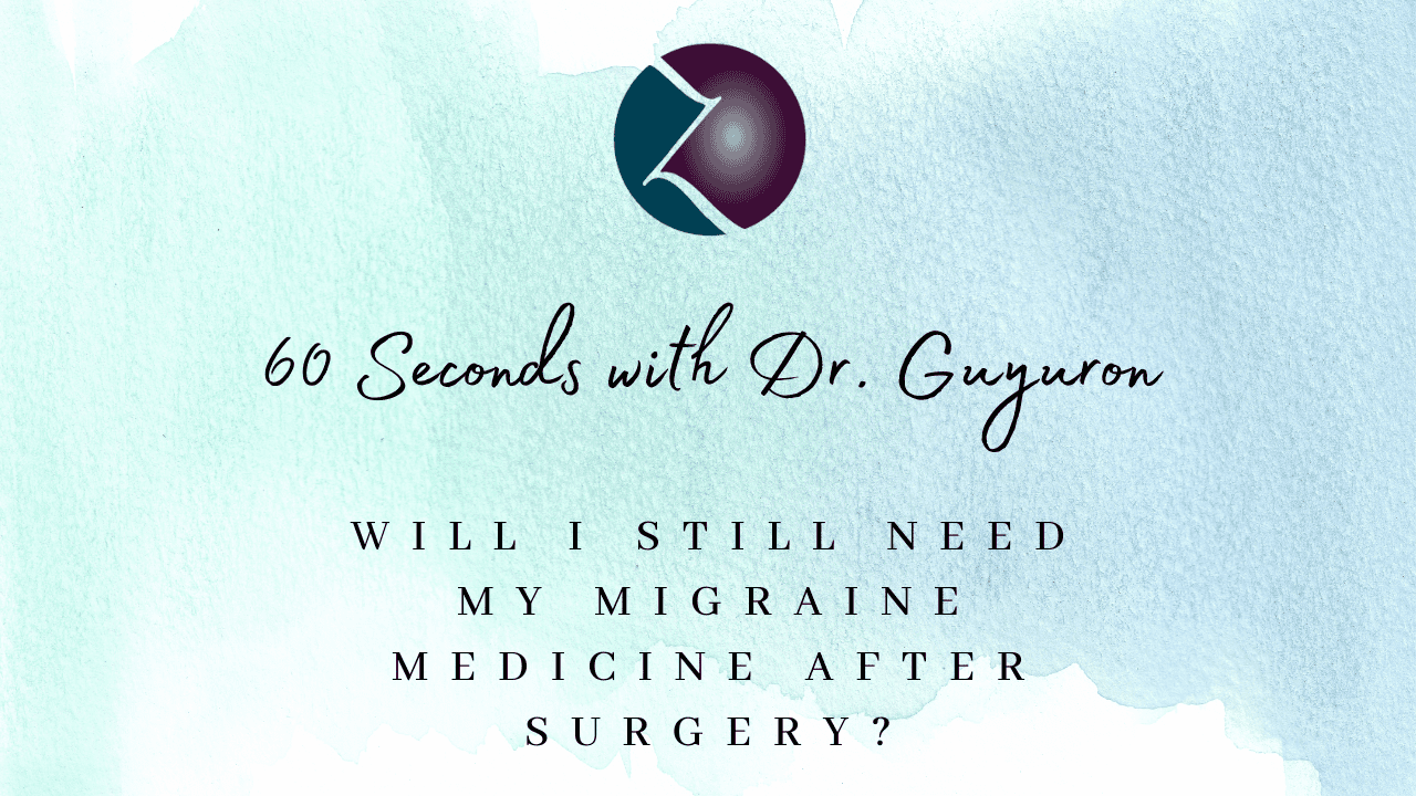 Migraine Medication Needed?